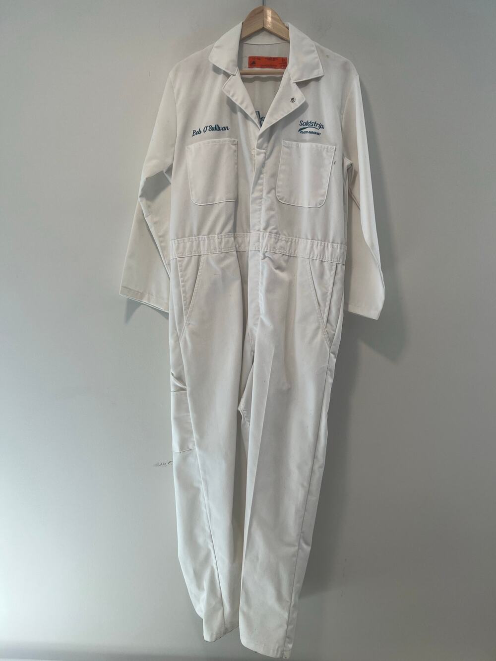White Work Coveralls with Personalized Embroidery Corporate Logo 40 R